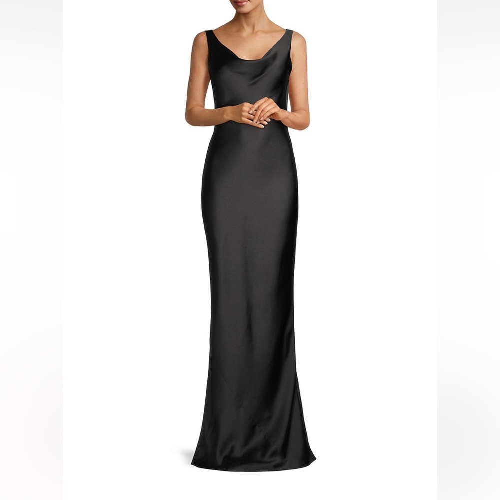 Norma Kamali Maria Satin Gown. Size Medium.